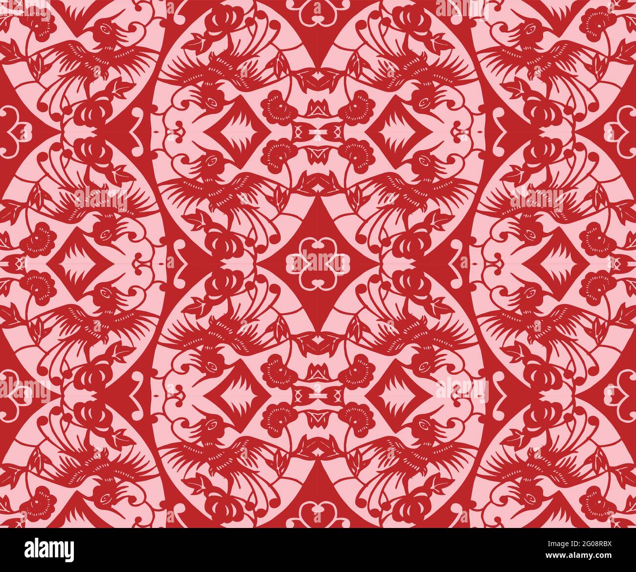 Seamless Oriental Vector Pattern. Traditional floral pattern for fabric ...