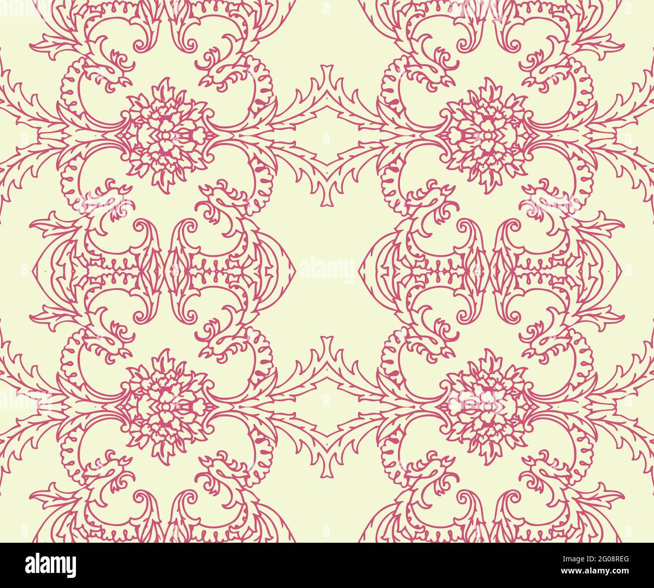 Seamless Oriental Vector Pattern. Traditional floral pattern for fabric ...
