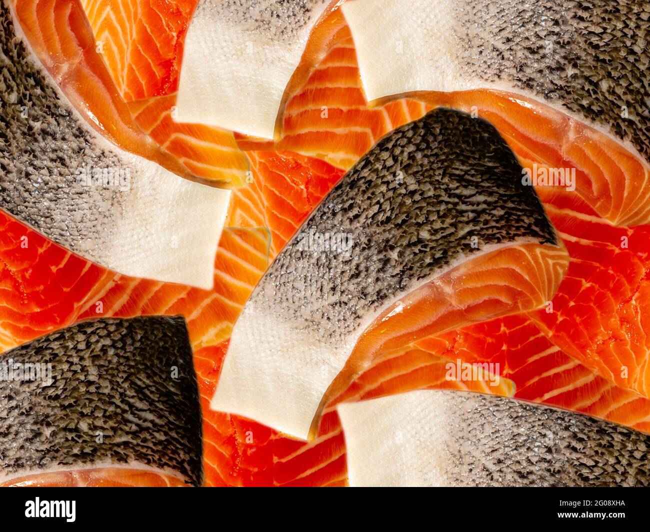 Fresh Norwegian Salmon Stock Photo - Alamy