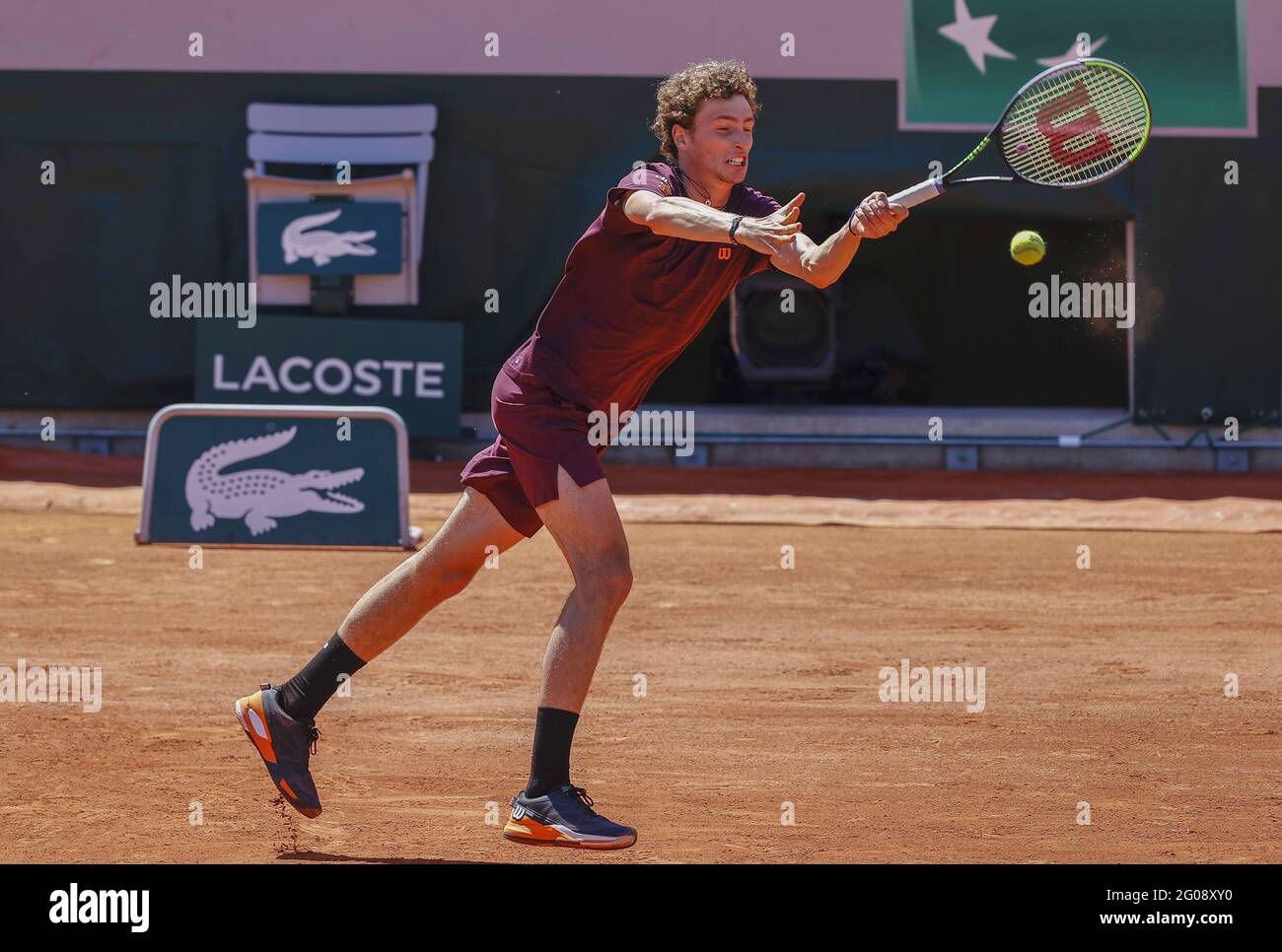Ugo Humbert of France during the first round of Roland-Garros 2021, Grand  Slam tennis tournament on June 01, 2021 at Roland-Garros stadium in Paris,  France - Photo Nicol Knightman / DPPI Stock Photo - Alamy