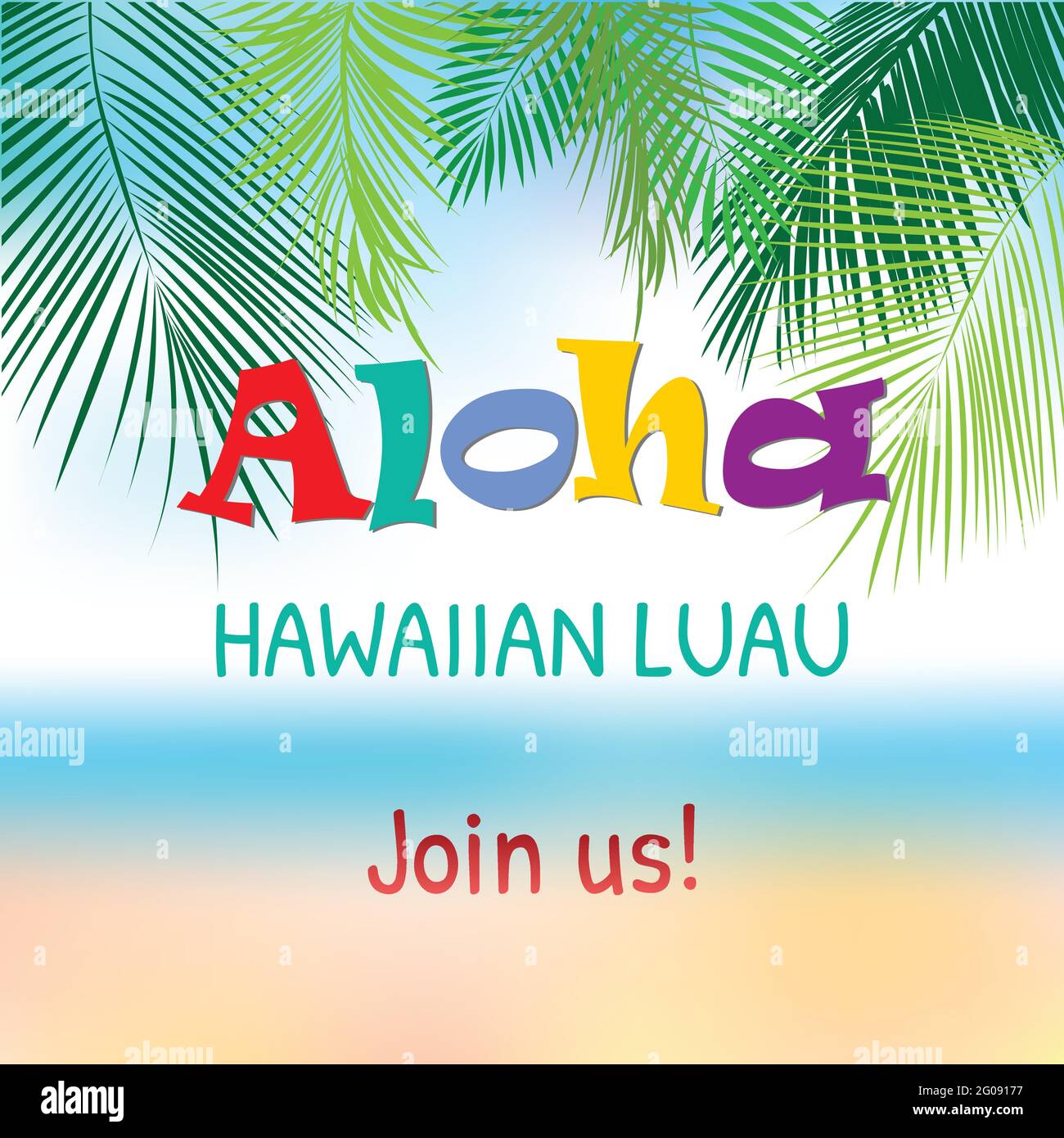 Aloha Hawaii. Best creative design for poster, flyer, presentation. Vector background. Stock Vector