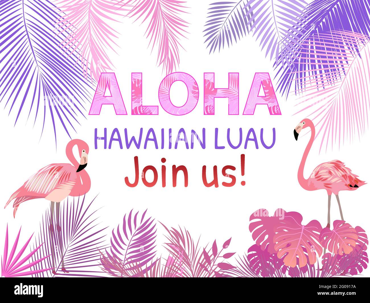 Aloha Hawaii. Best creative pink design for poster, flyer, presentation.  Vector background Stock Vector Image & Art - Alamy