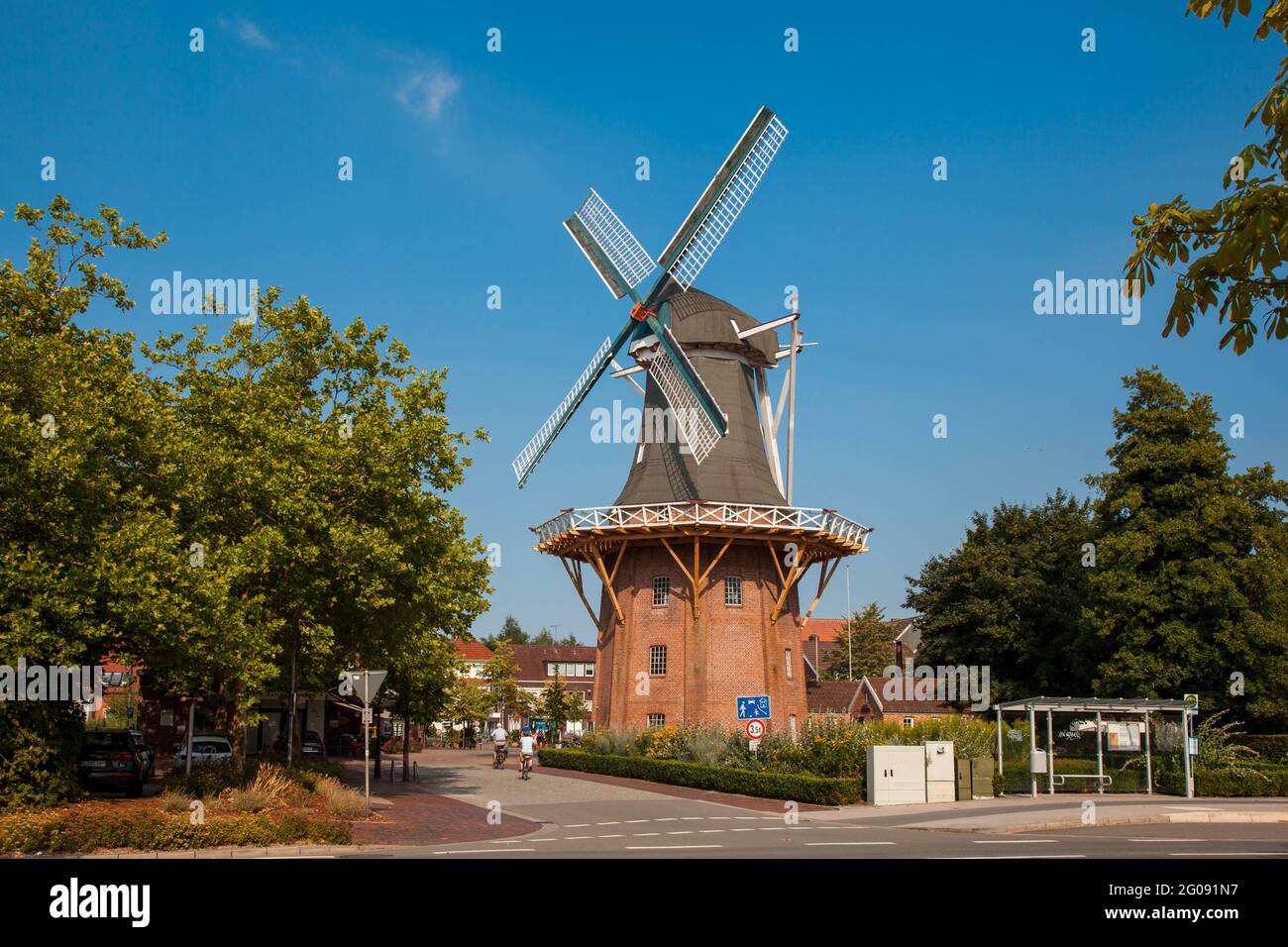 Meyers Mill in the city of Papenburg Stock Photo