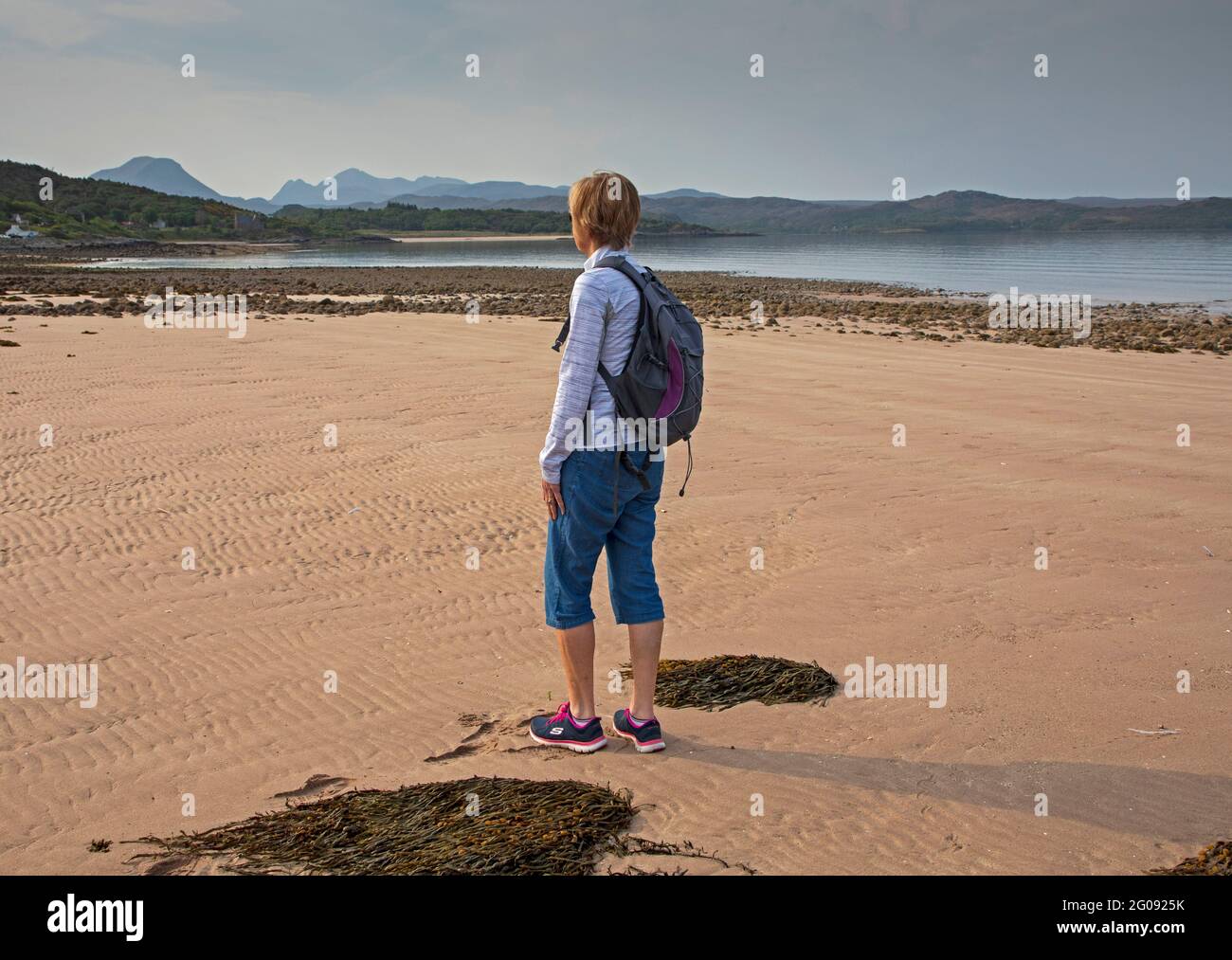 Strath By Loch Gairloch Wester Ross Scotland Uk Weather 2nd June 21 Hazy Sunshine In Morning Temperature Of 12 Degrees Centigrade With A Forecast For 21 Degrees Later Currently Almost Midge Free