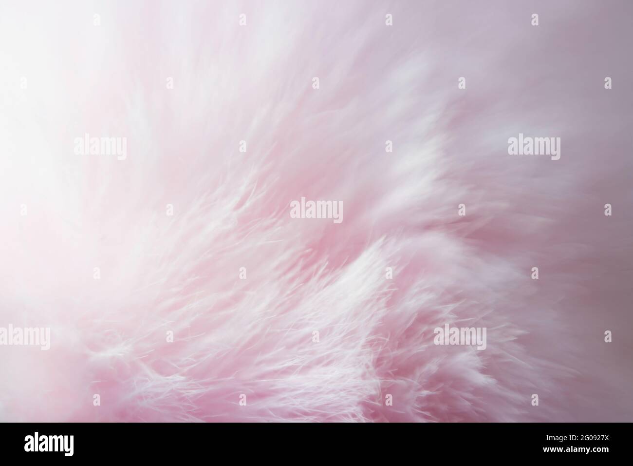 Blurred light pink artificial fur in soft color for background Stock Photo