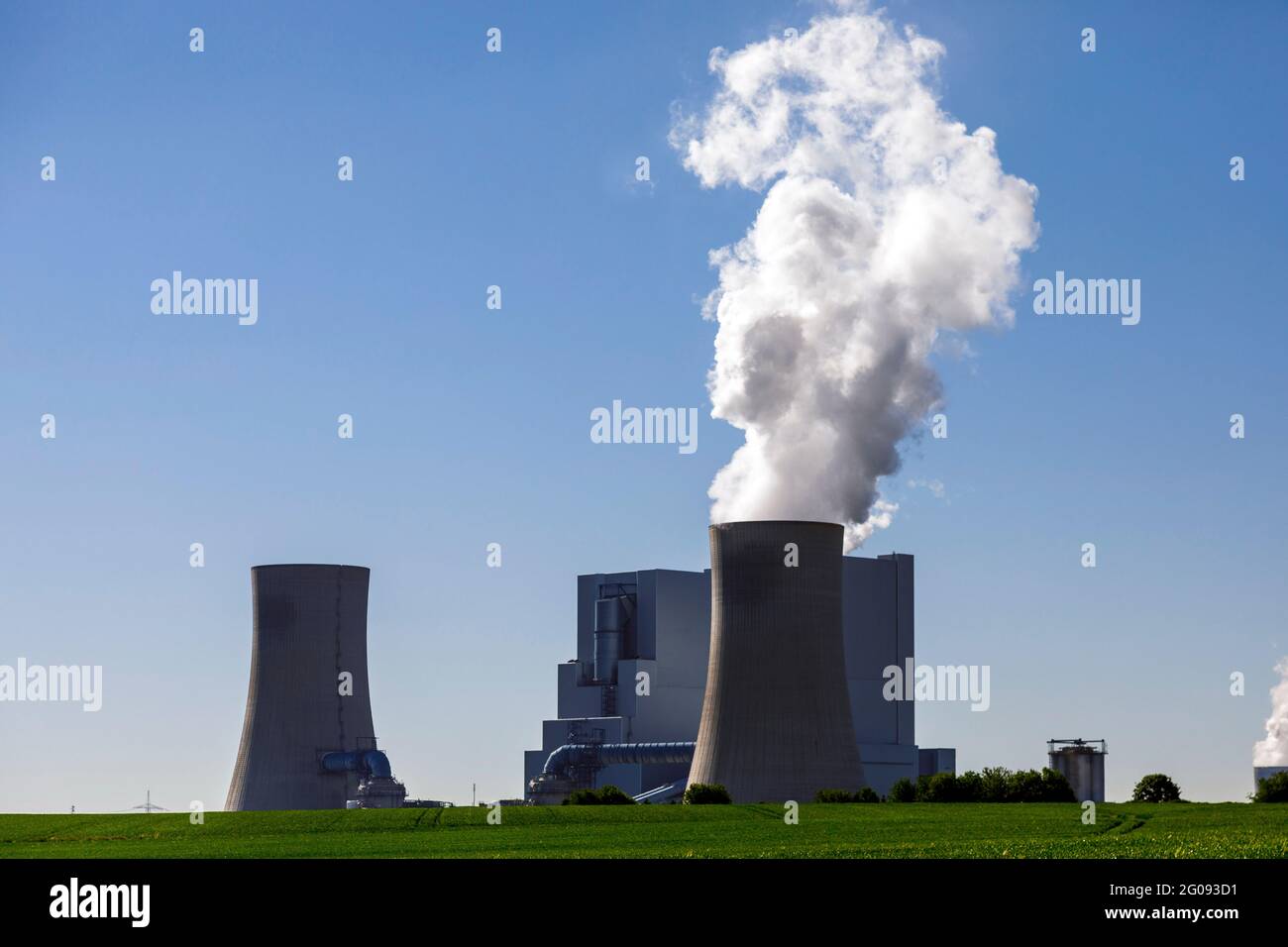 Neurath lignite power plant in the Rhenish district Stock Photo