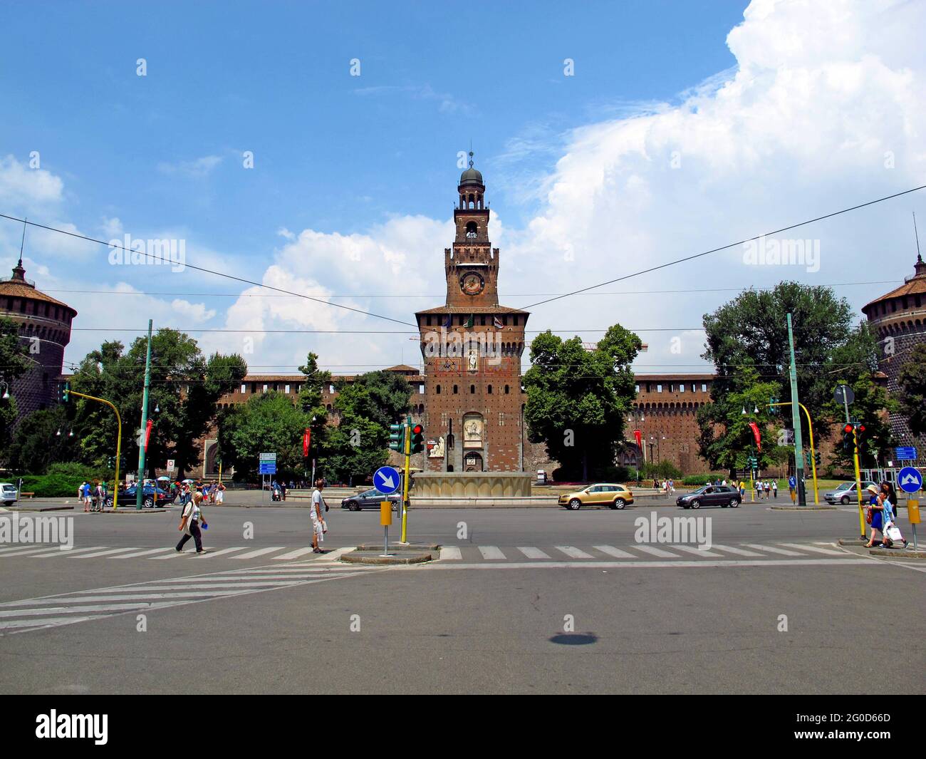 Sforza Castle in Milan, Italy Stock Photo - Alamy
