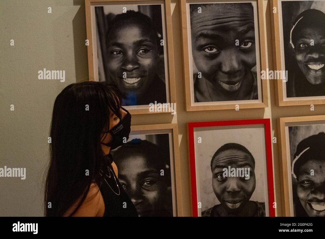 London, UK. 2nd June, 2021. The Saatchi Gallery show of the 'JR Chronicles' an exhibition of the internationally recognised French artist JR. featuring some of his most iconic work from the past fifteen years. Credit: Ian Davidson/Alamy Live News Stock Photo