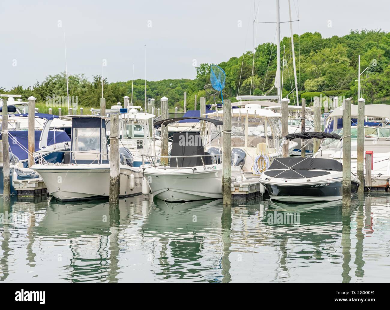 Boats in Three Mile Harbor, East Hampton, NY Stock Photo Alamy