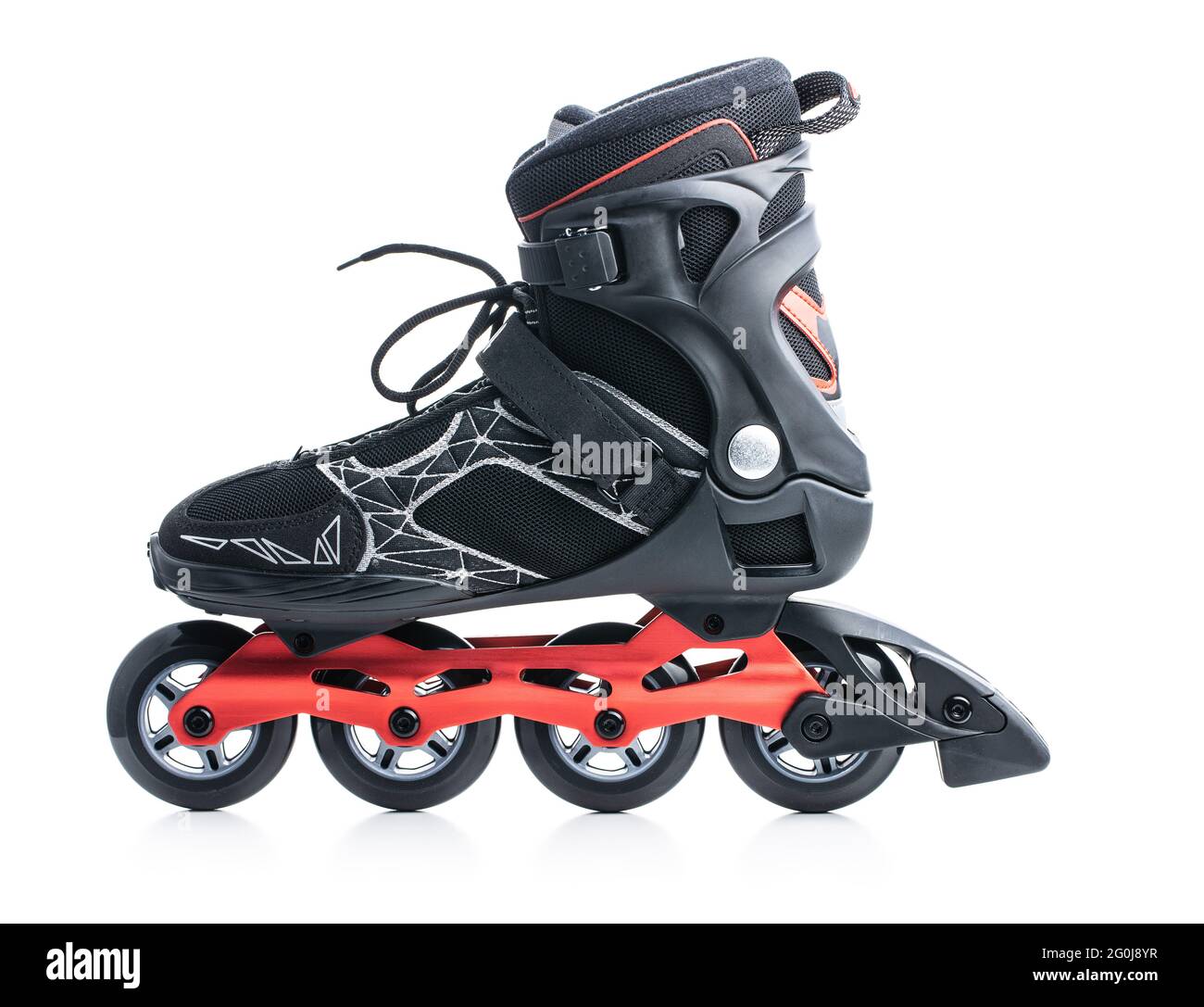 Inline roller skates isolated on white background Stock Photo Alamy