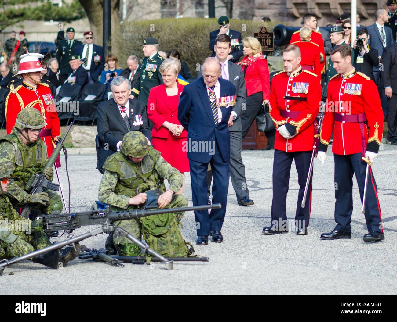 The City of Toronto and the Canadian Armed Forces (CAF) commemorate the 200th anniversary of the Battle of York   In the ceremony,  His Royal Highness Stock Photo