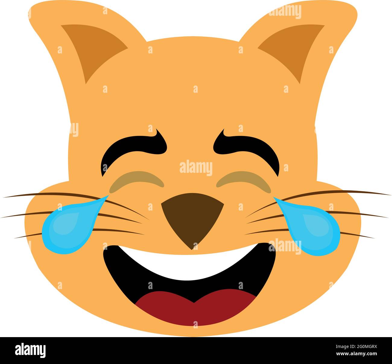 cute cat clipart face excited