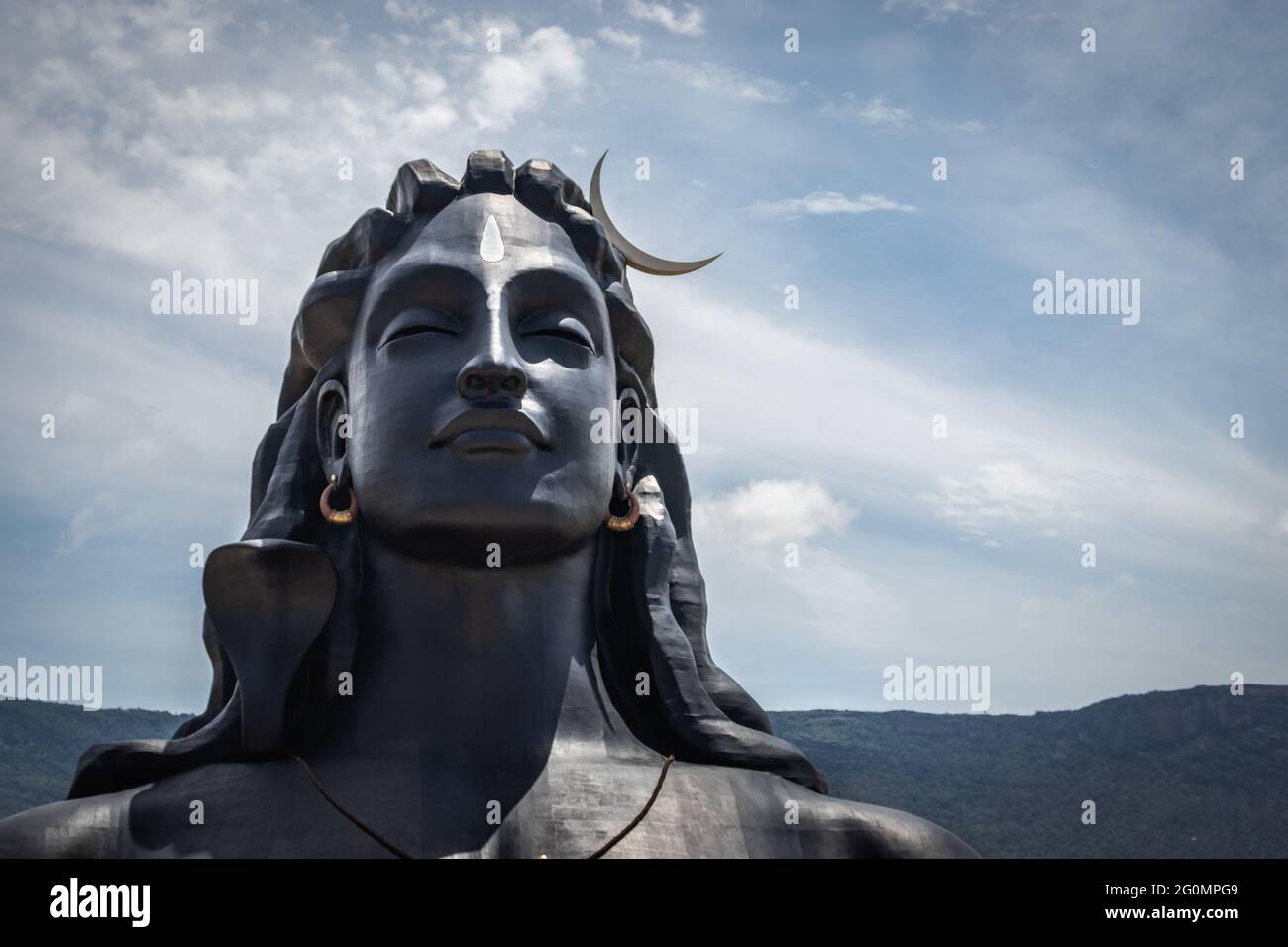 adiyogi lord shiva statue from unique different angles image is ...