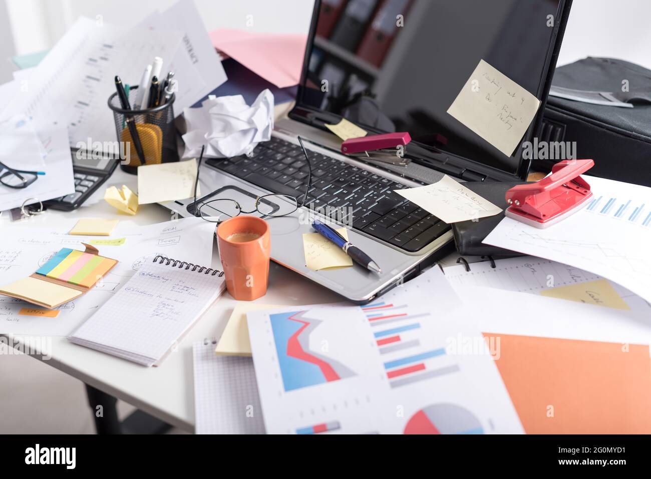 Messy And Cluttered Office Desk Stock Photo Alamy Messy And Cluttered Office Desk Stock Photo Alamy