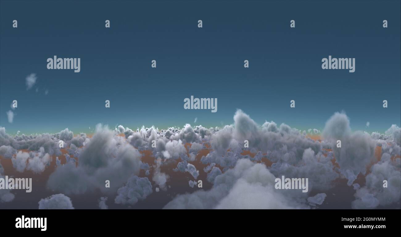 Composition of clouds with copy space on blue sky Stock Photo - Alamy