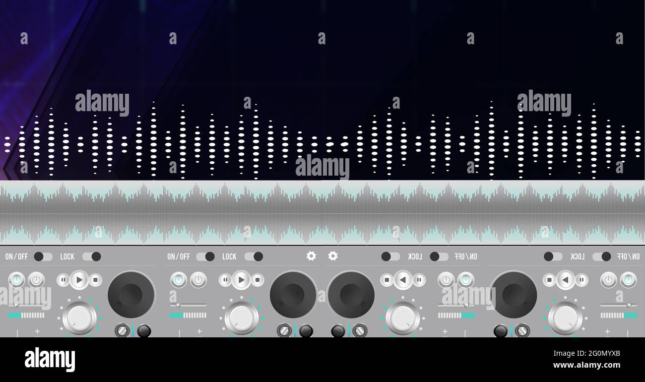 Composition of digital audio equipment, with interface controller and