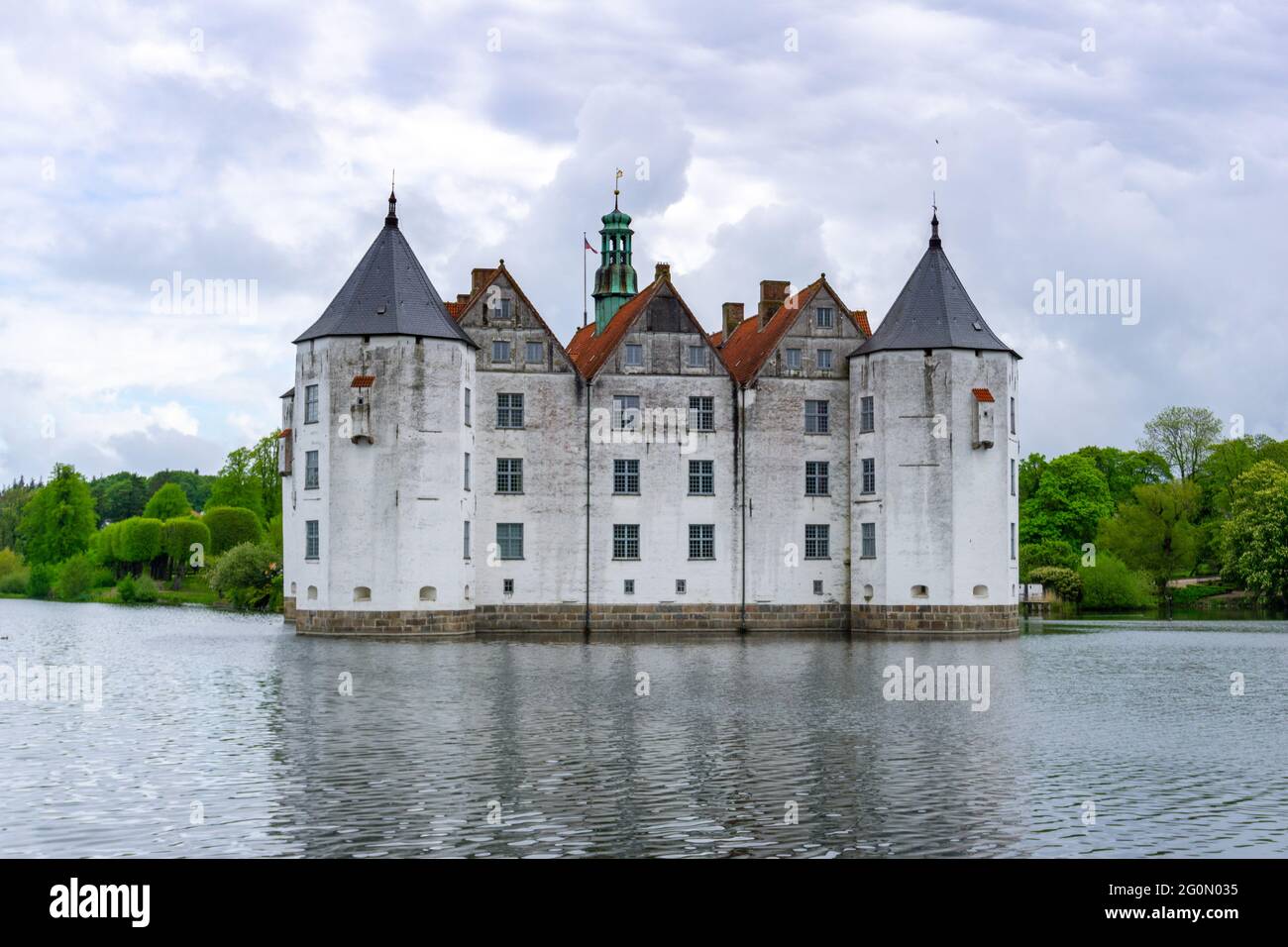 Gluecksburg, Germany - 27 May, 2021: view of the Gluecksburg castle in northern Germany Stock Photo