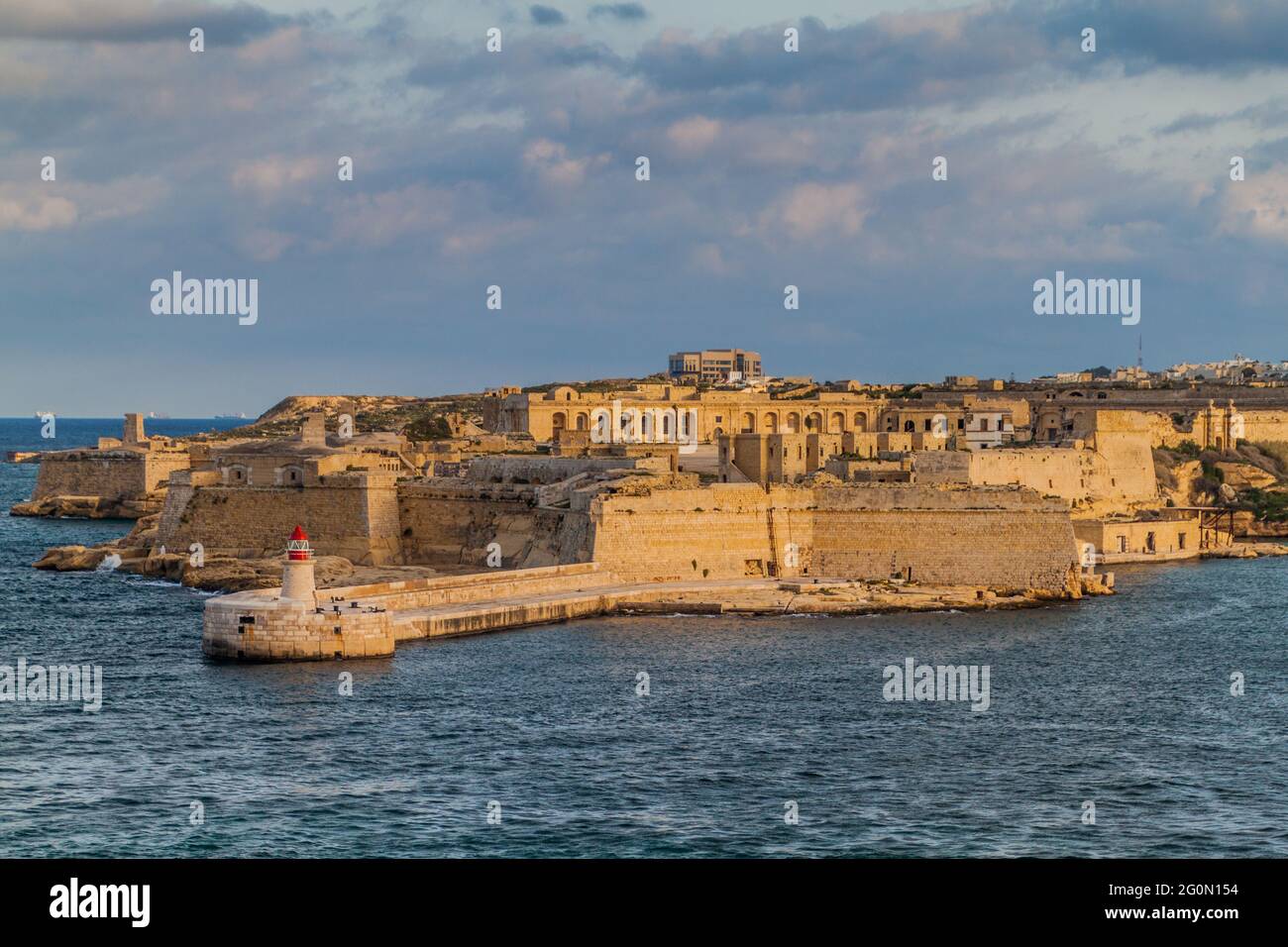 Fort Ricasoli, bastioned fort in Kalkara, Malta Stock Photo