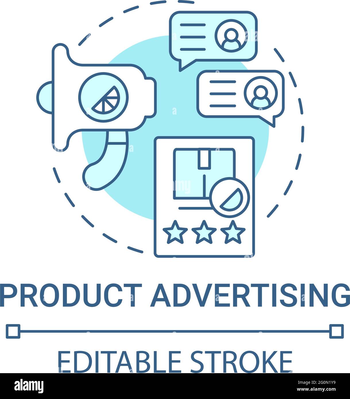 Product advertising concept icon Stock Vector Image & Art - Alamy