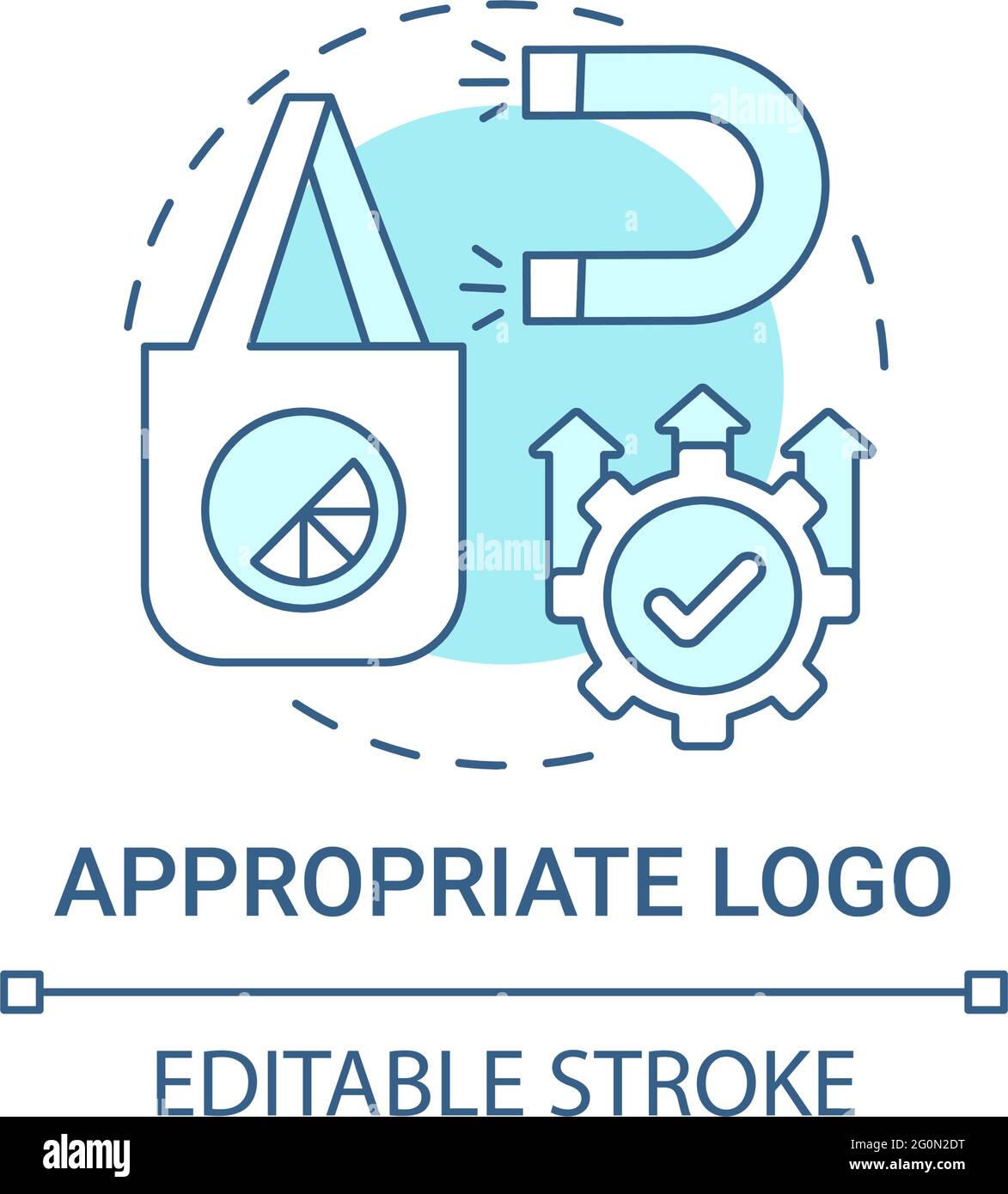 Appropriate logo concept icon Stock Vector