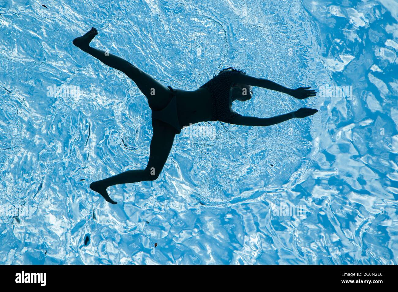 London 2 June 21 Swimmers Cool Off At The Transparent Skypool At Embassy Gardens In London On Another Hot Day In The Capital During A Mini Heatwave With Temperatures Exceeding 25c