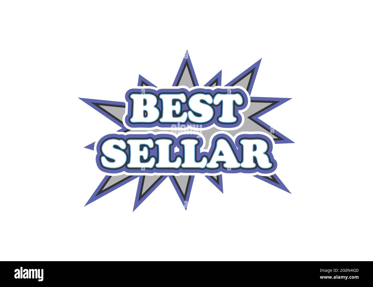 Best seller icon design with laurel, best seller badge logo isolated -  stock vector Stock Vector