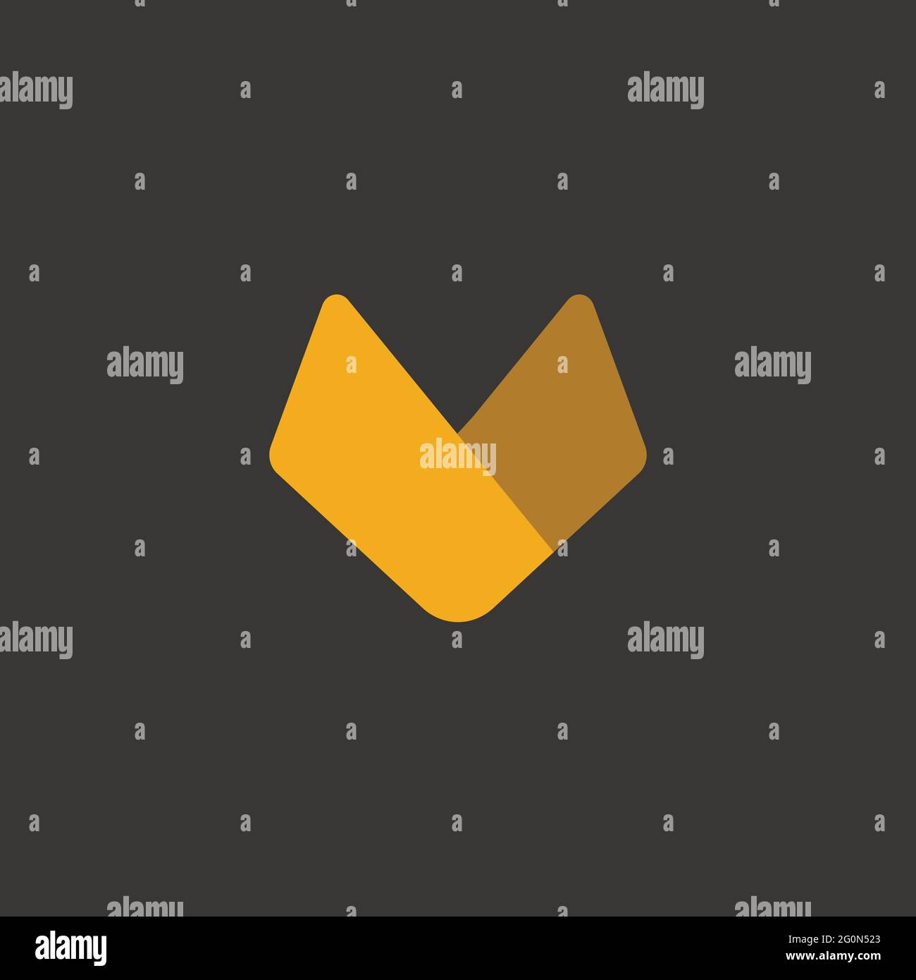 fox logo themes in bold vector image Stock Vector