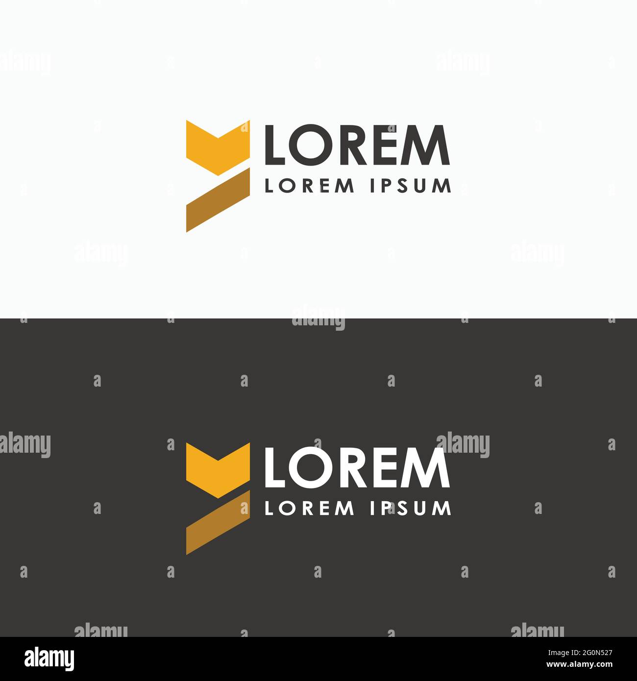fox logo themes in bold vector image Stock Vector