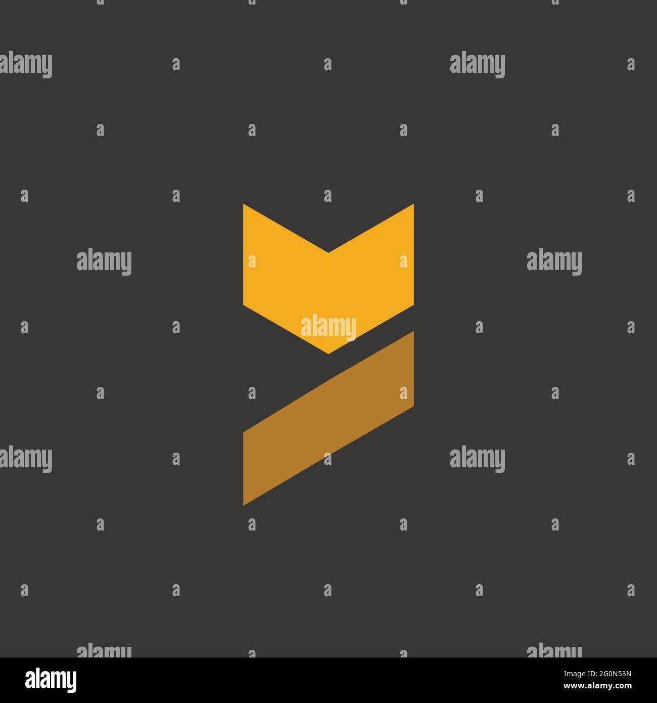 fox logo themes in bold vector image Stock Vector