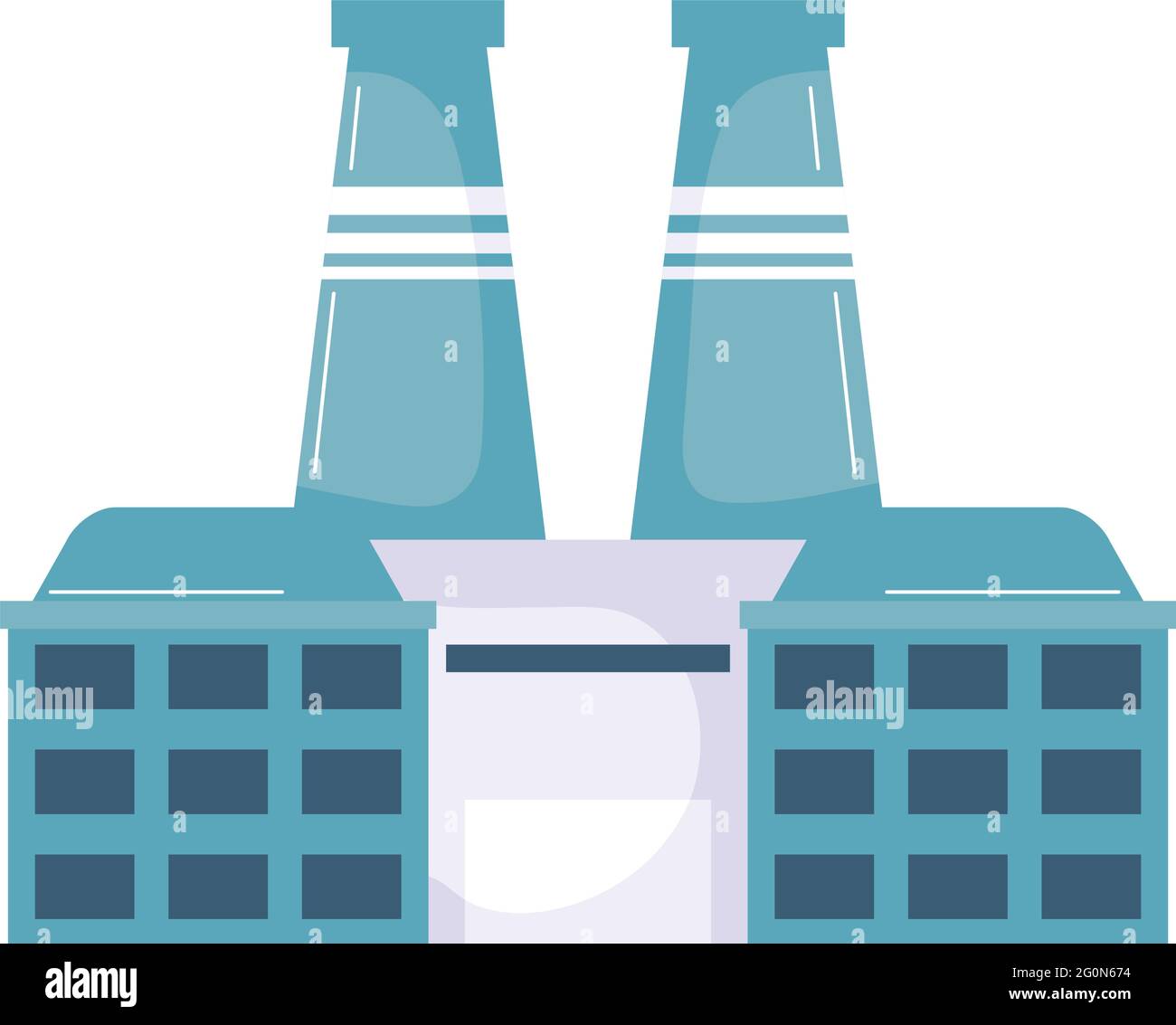 factory with buildings facade scene Stock Vector Image & Art - Alamy