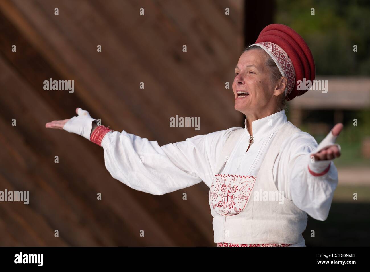 Gunnel Fred in a scene from the ©A24 new movie: Midsommar (2019) . Plot: A  young woman reluctantly joins her boyfriend on a summer trip where things  quickly go awry. Ref: LMK106-J5162-080719