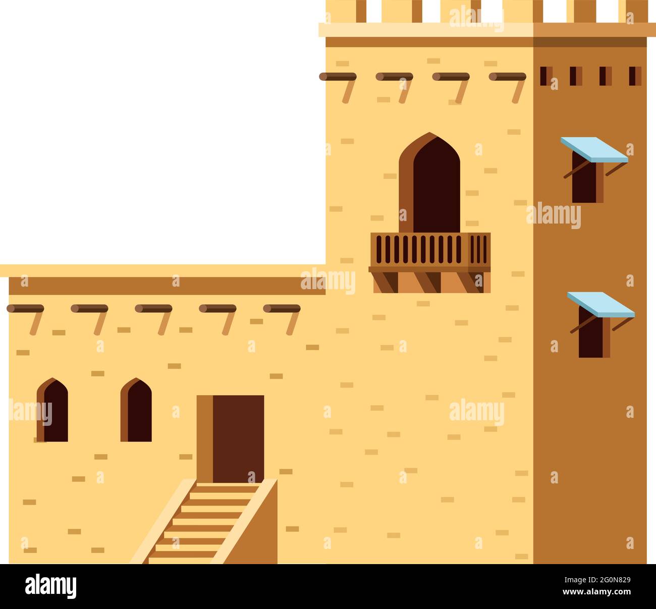 muslim architecture building Stock Vector