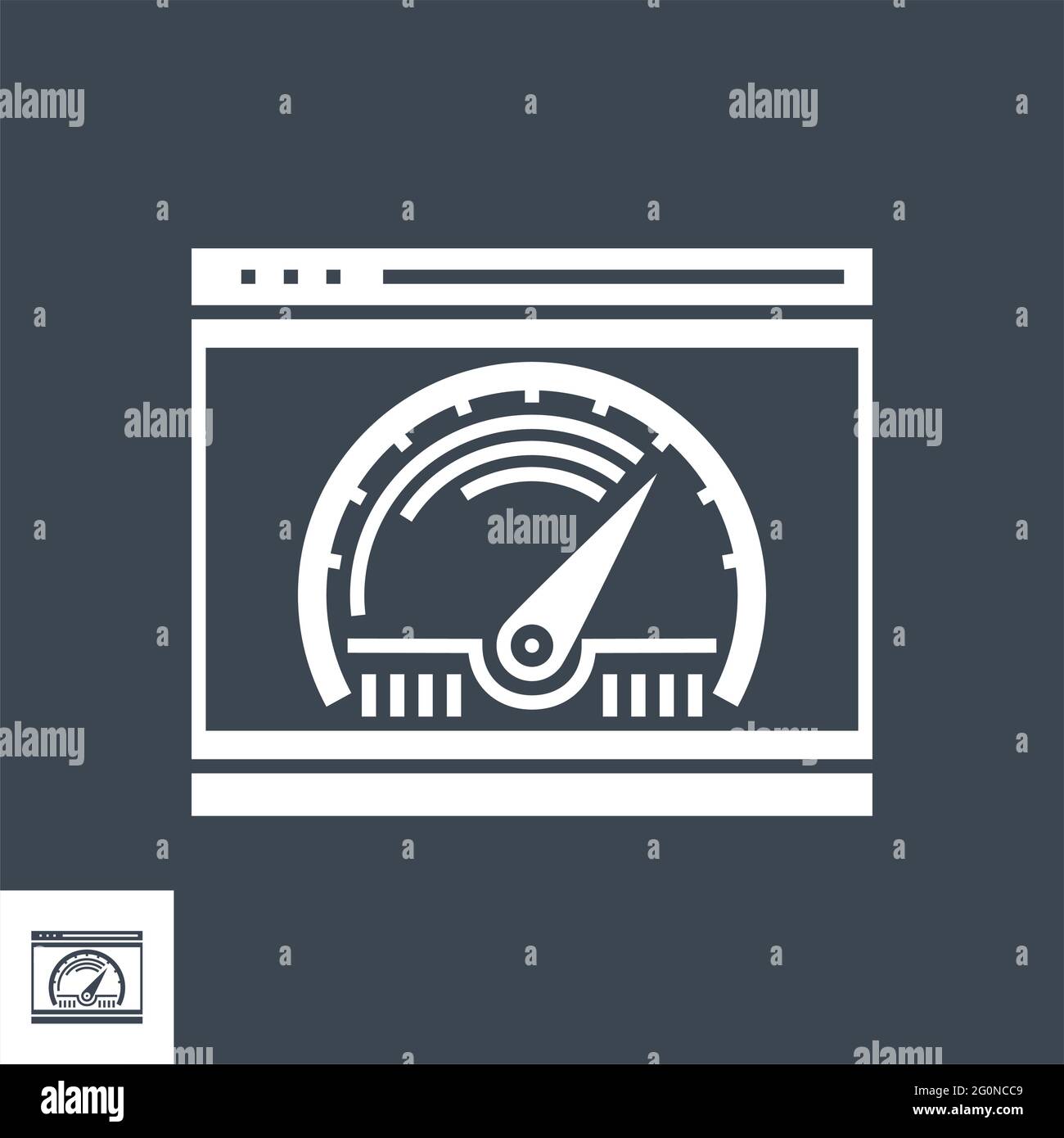 Page Speed Vector Glyph Icon Stock Vector