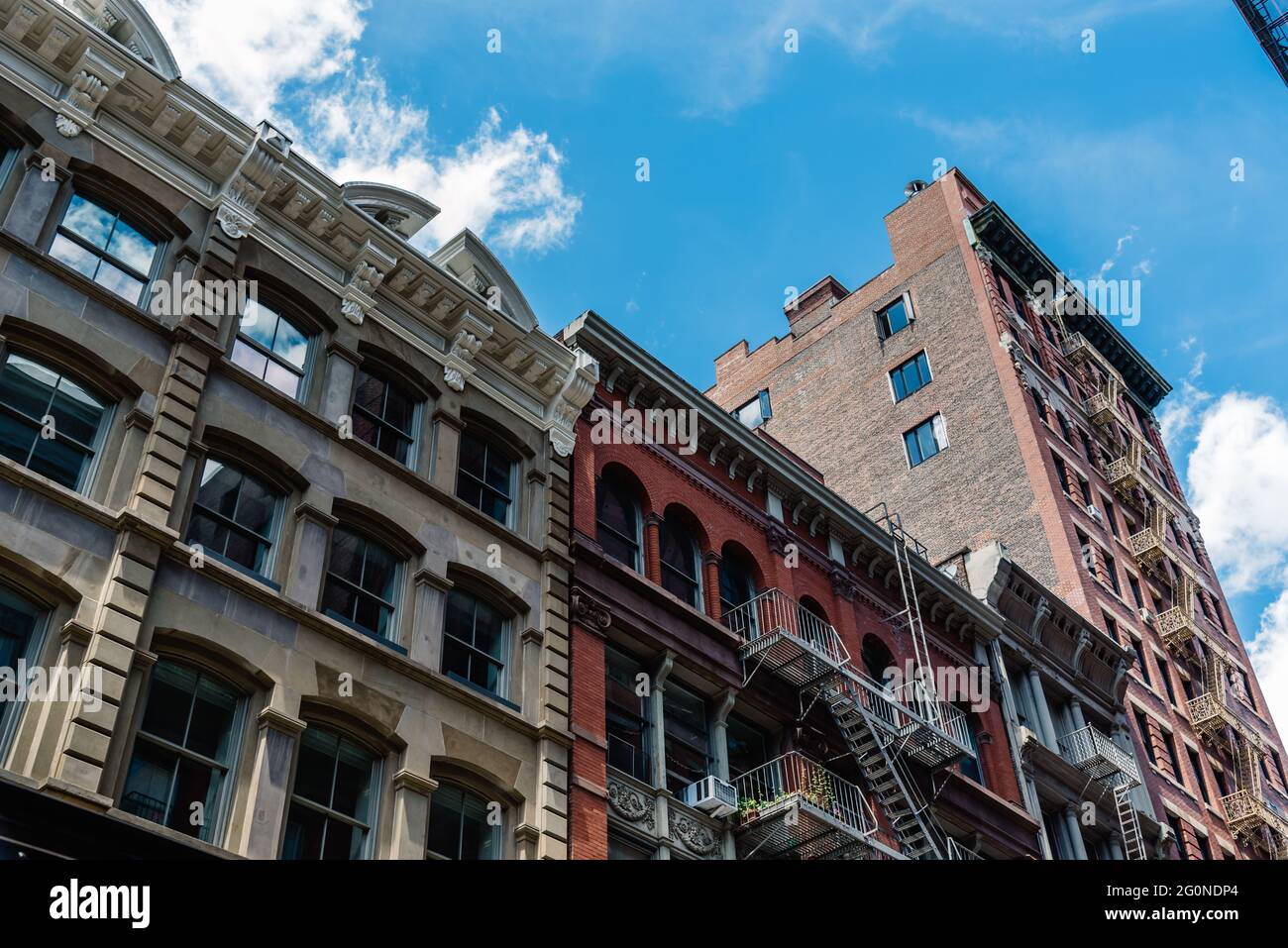 Typical buildings in Soho Cast Iron historic District in New York City ...