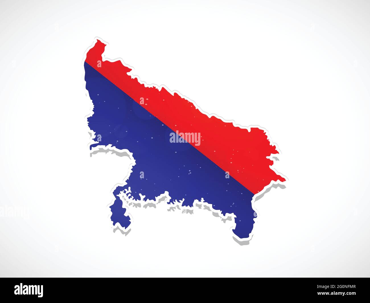 Uttar Pradesh Map Vector Stock Vector Images - Alamy