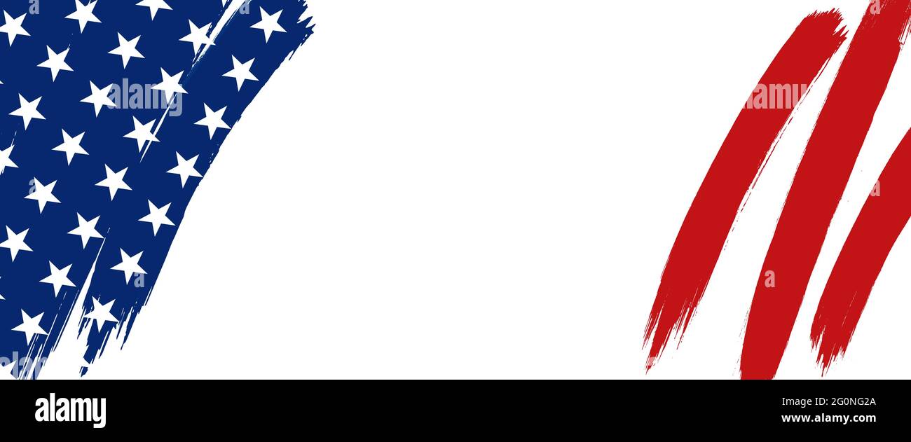 Vector of USA banner background with elements of the American Flag ...