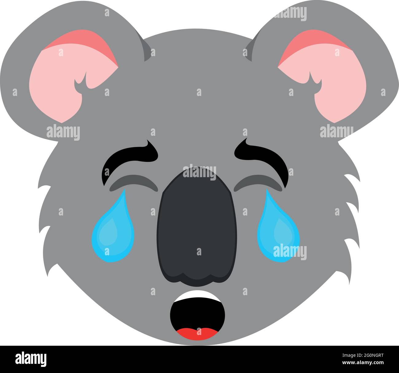 Cartoon Facial Expression Emotion Scared Sad Cry Eye (Download Now) 