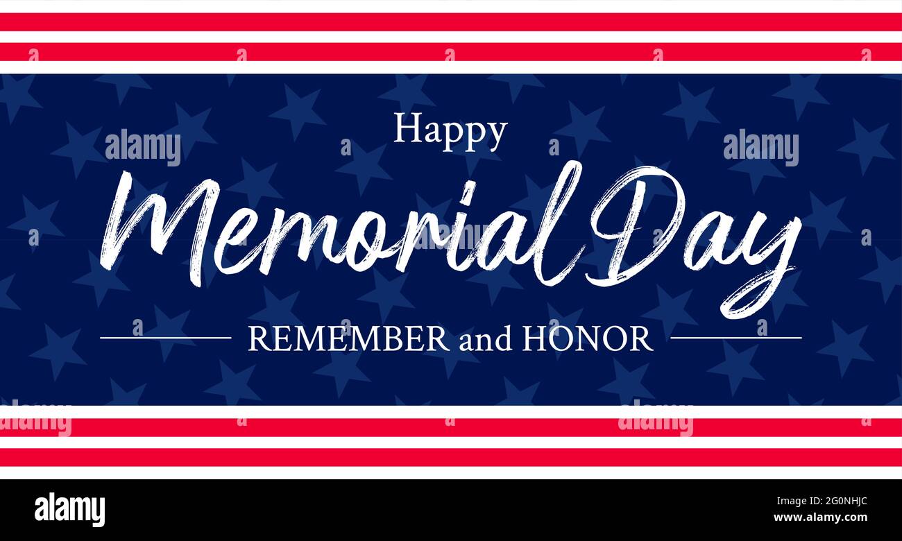 Vector of US Memorial Day celebration background banner or greeting ...