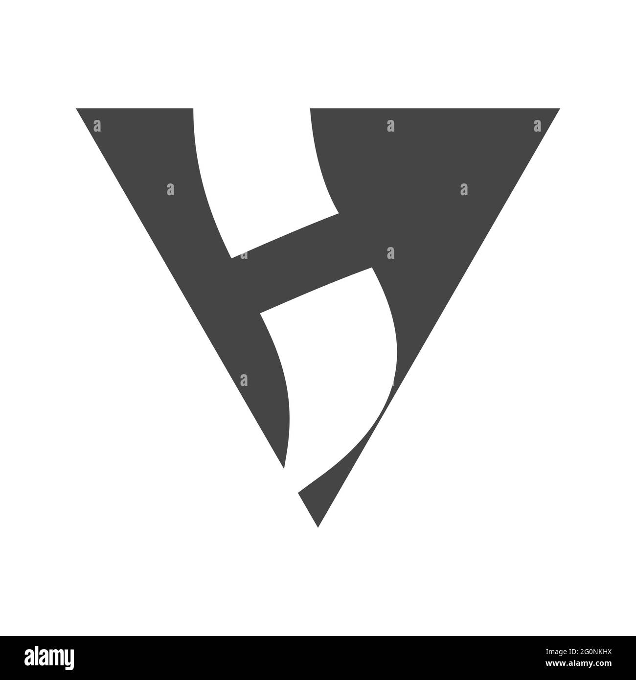 HV, VH, V AND H Abstract initial monogram letter alphabet logo design Stock Vector