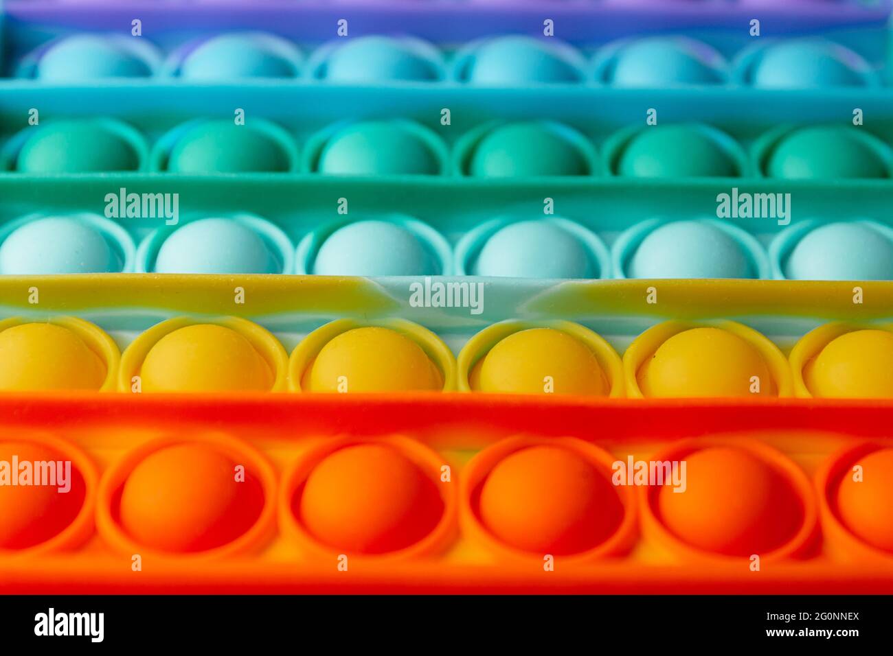 New trend sensory rainbow silicone antistress toy for the development