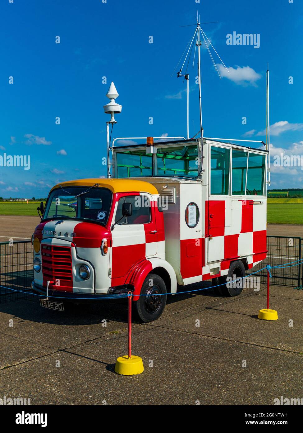 Karrier Bantam Vintage Airfield Control Truck Stock Photo