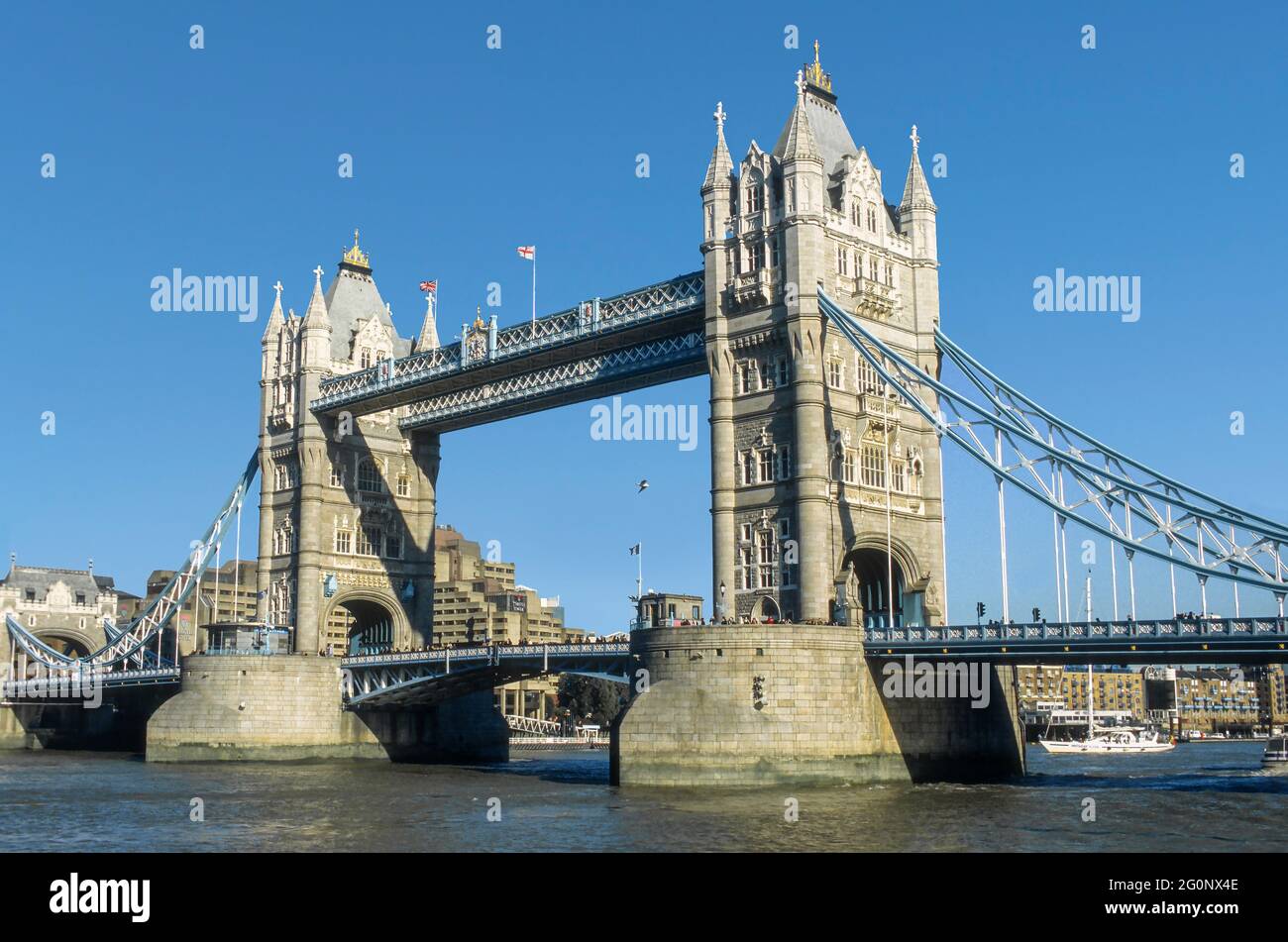 Tower Bridge London England. Stock Photo