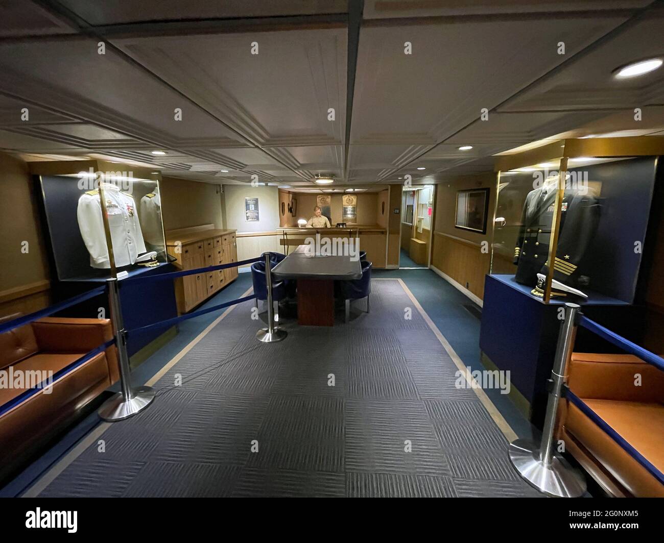 The Captain s cabin on the USS Midway aircraft carrier museum in San Diego California Stock Photo Alamy