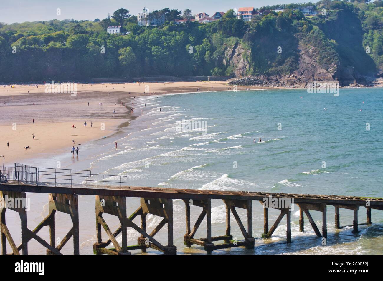 Tenby beach swim hires stock photography and images Alamy