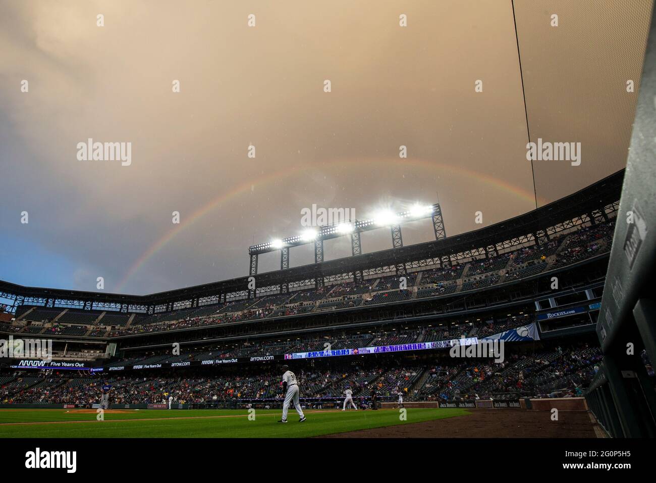 Field Games Coors field storm hi-res stock photography and images - Alamy