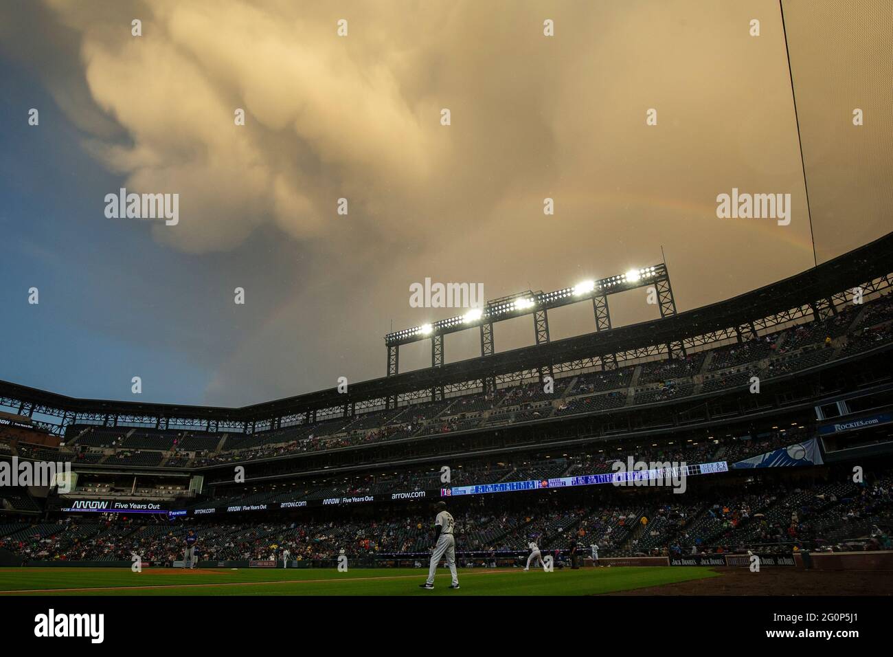 Field Games Coors field storm hi-res stock photography and images - Alamy