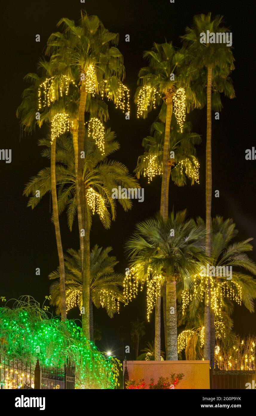 Arizona - Mesa Mormon Temple - Christmas - Jesus, Embraces Mankind Stock Photo