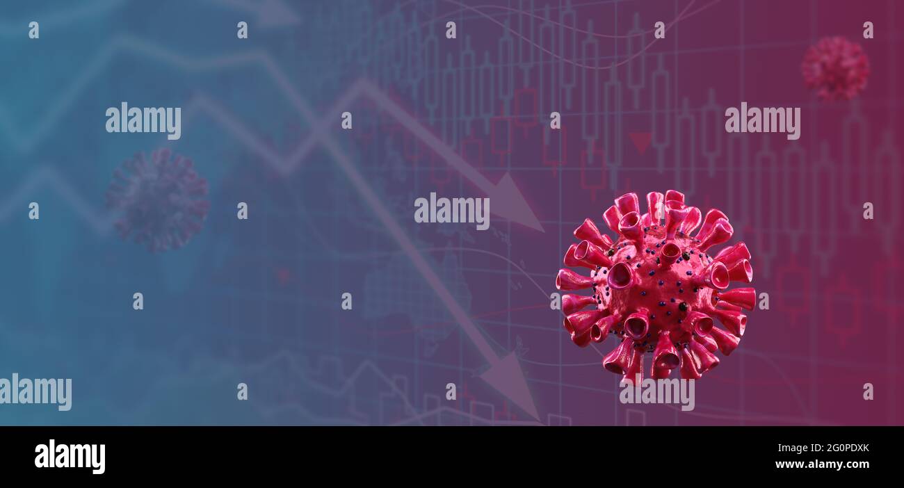 World economy and corona virus concept. The impact of coronavirus on ...