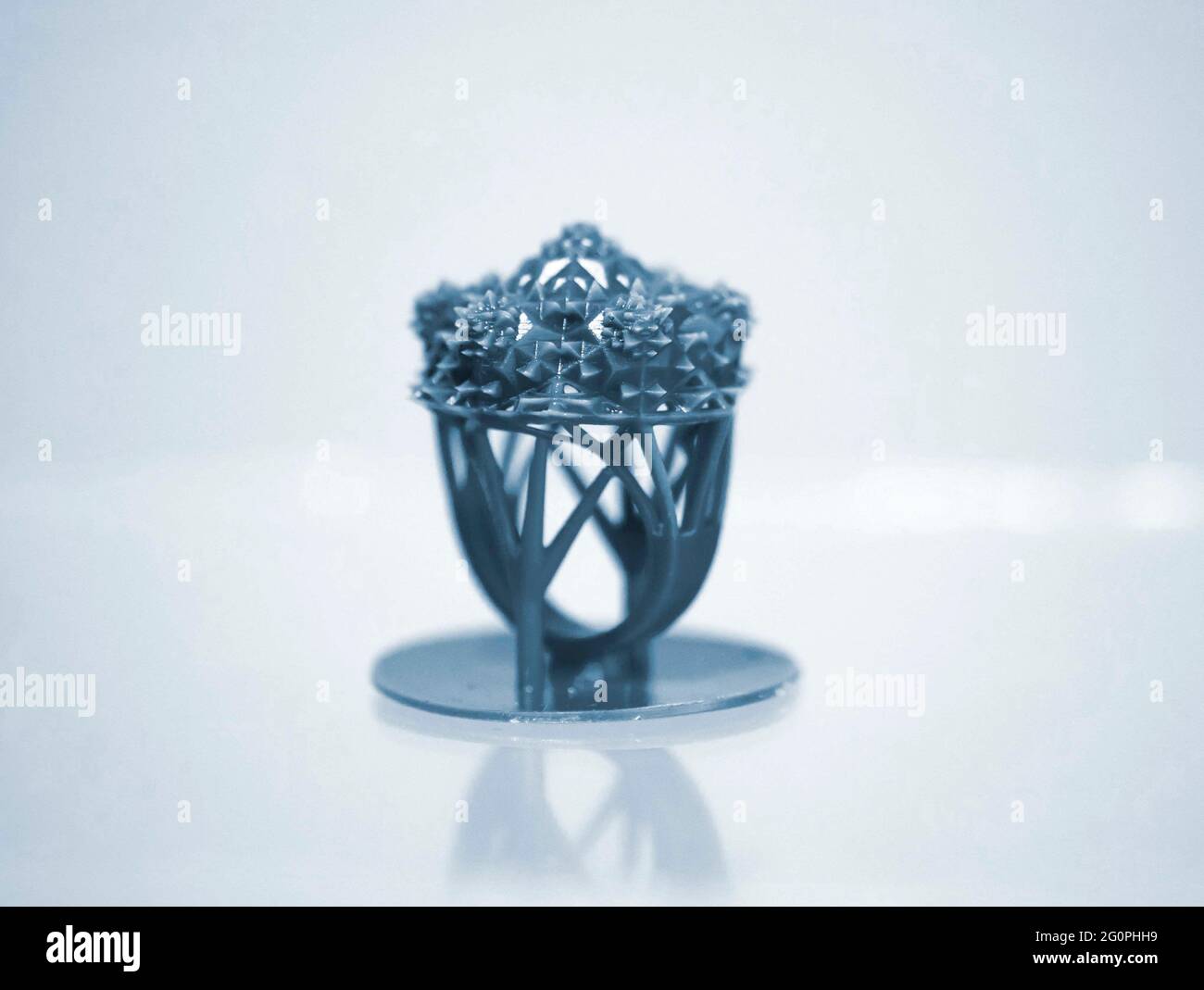 Objects photopolymer printed on a 3d printer. Stock Photo