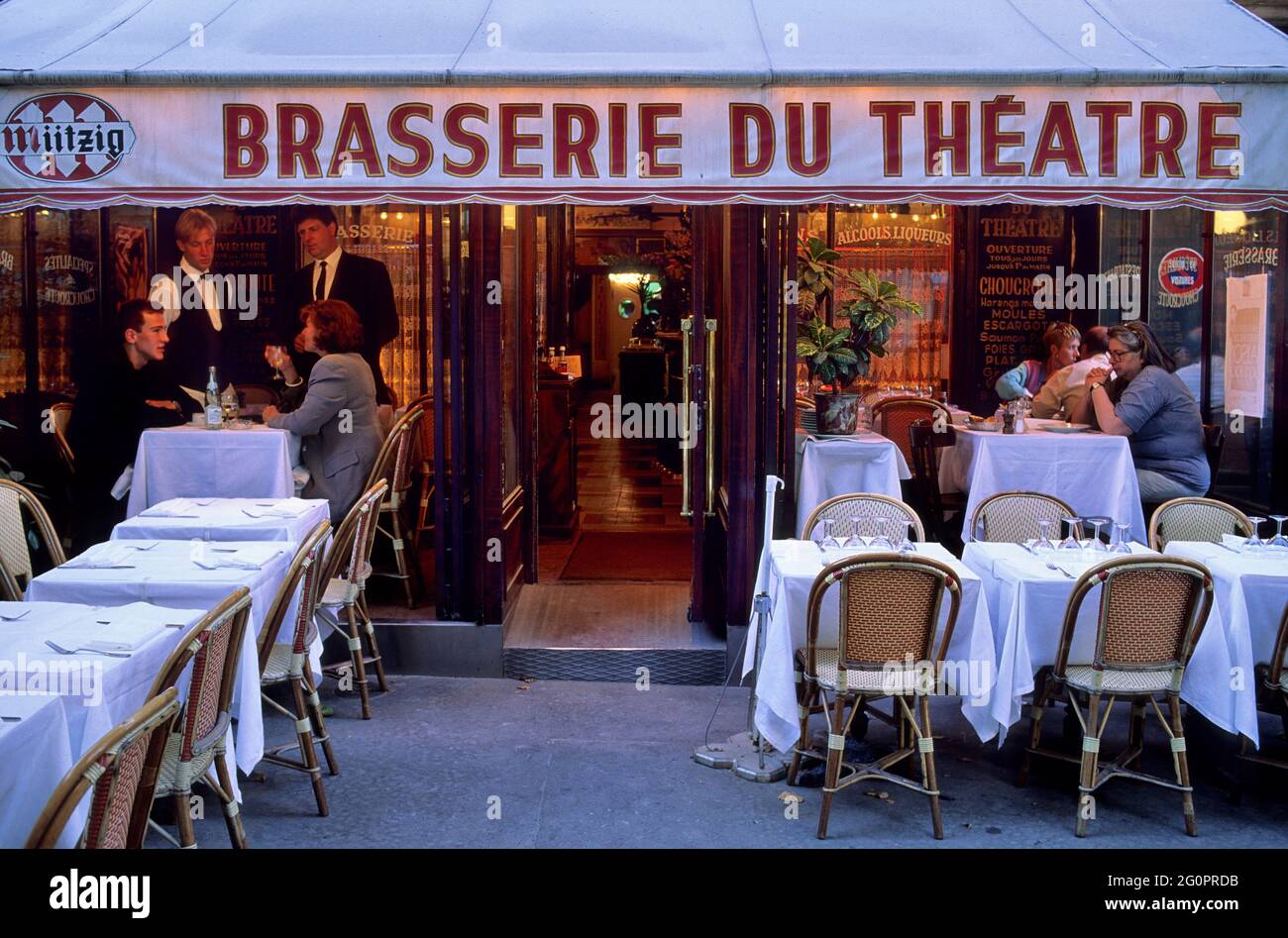 FRANCE, YVELINES (78) VERSAILLES, BRASSERIE DU THEATRE RESTAURANT Stock